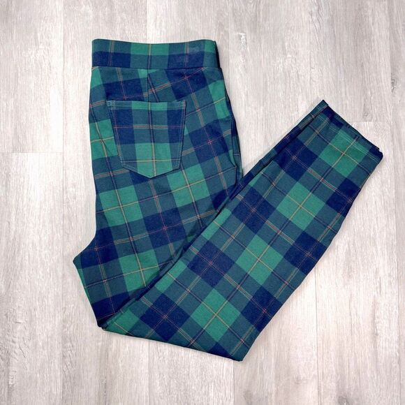 Style & Co. Pants - Women's Plus Size Holiday Plaid Pull-On Comfort Waist Skinny Pants 1X